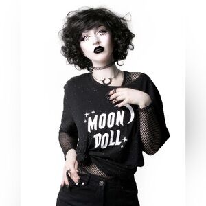 Rogue + Wolf Mood Doll Speckled Tee M EUC